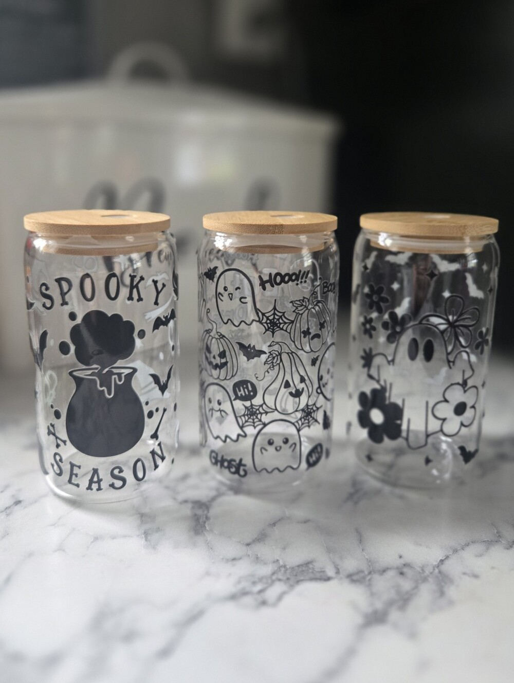 Halloween Glass Tumbler Set